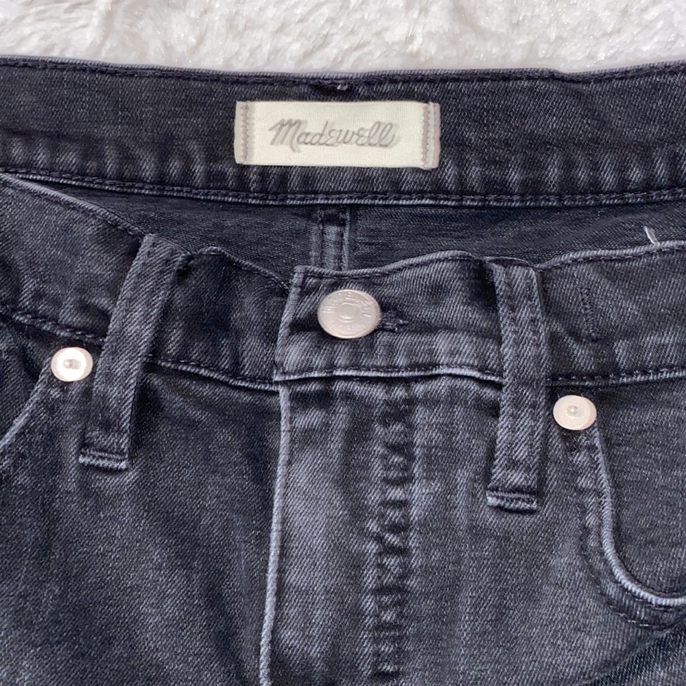 Madewell high waisted black cut off shorts excellent preowned condition size 28 - Picture 8 of 11